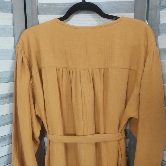 Women's Balloon Long Sleeve Tie-Front Shirtdress | Universal Thread | X Small - Picture 10 of 13